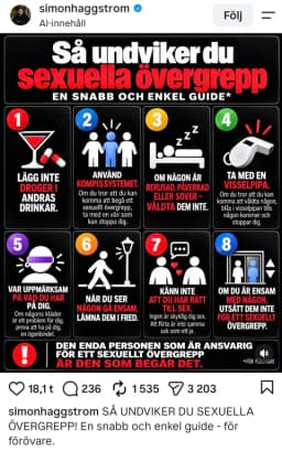 Så undviker du sexuella övergrepp